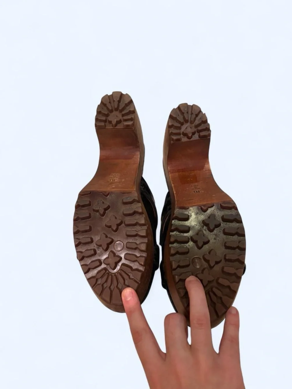 Autumn Adeigbo Black Snakeskin-Effect Clog Mules with Embellished Buckles 36